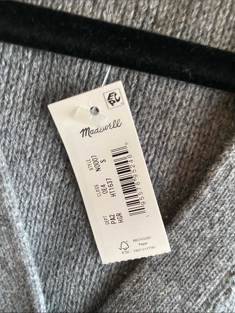 Madewell NWT V-Neck Wool Blend Sweater Vest - Picture 9 of 13